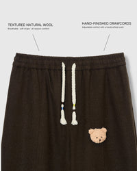 WOOL DRAPE RELAXED PANTS