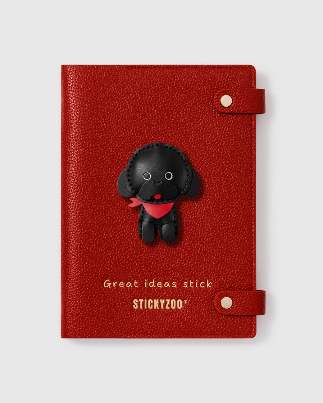 BLACK POODLE PUPPY NOTEBOOK