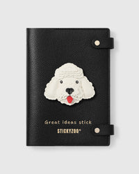 WHITE POODLE NOTEBOOK