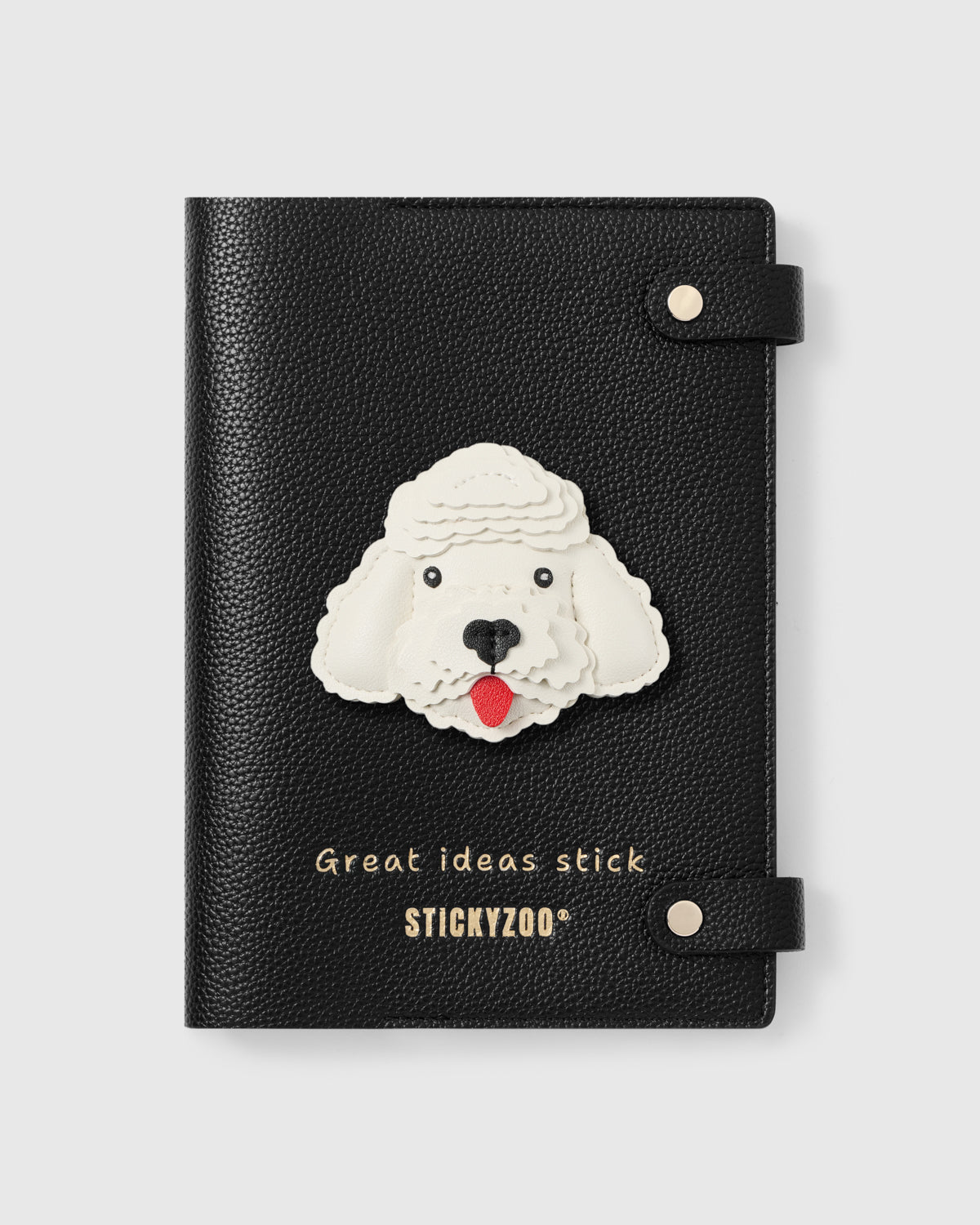WHITE POODLE NOTEBOOK
