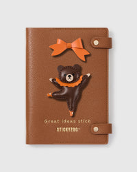 BALLERINA BEAR ORANGE NOTEBOOK