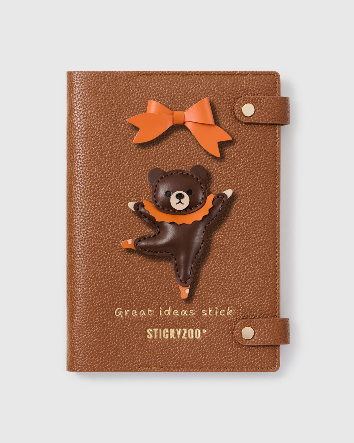 BALLERINA BEAR ORANGE NOTEBOOK