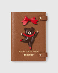 BALLERINA BEAR RED NOTEBOOK