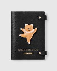 GINGHAM BALLERINA BEAR NOTEBOOK
