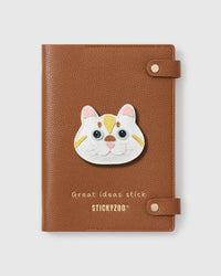 WHITE CAT FACE NOTEBOOK
