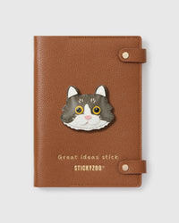 GREY PERSIAN CAT NOTEBOOK
