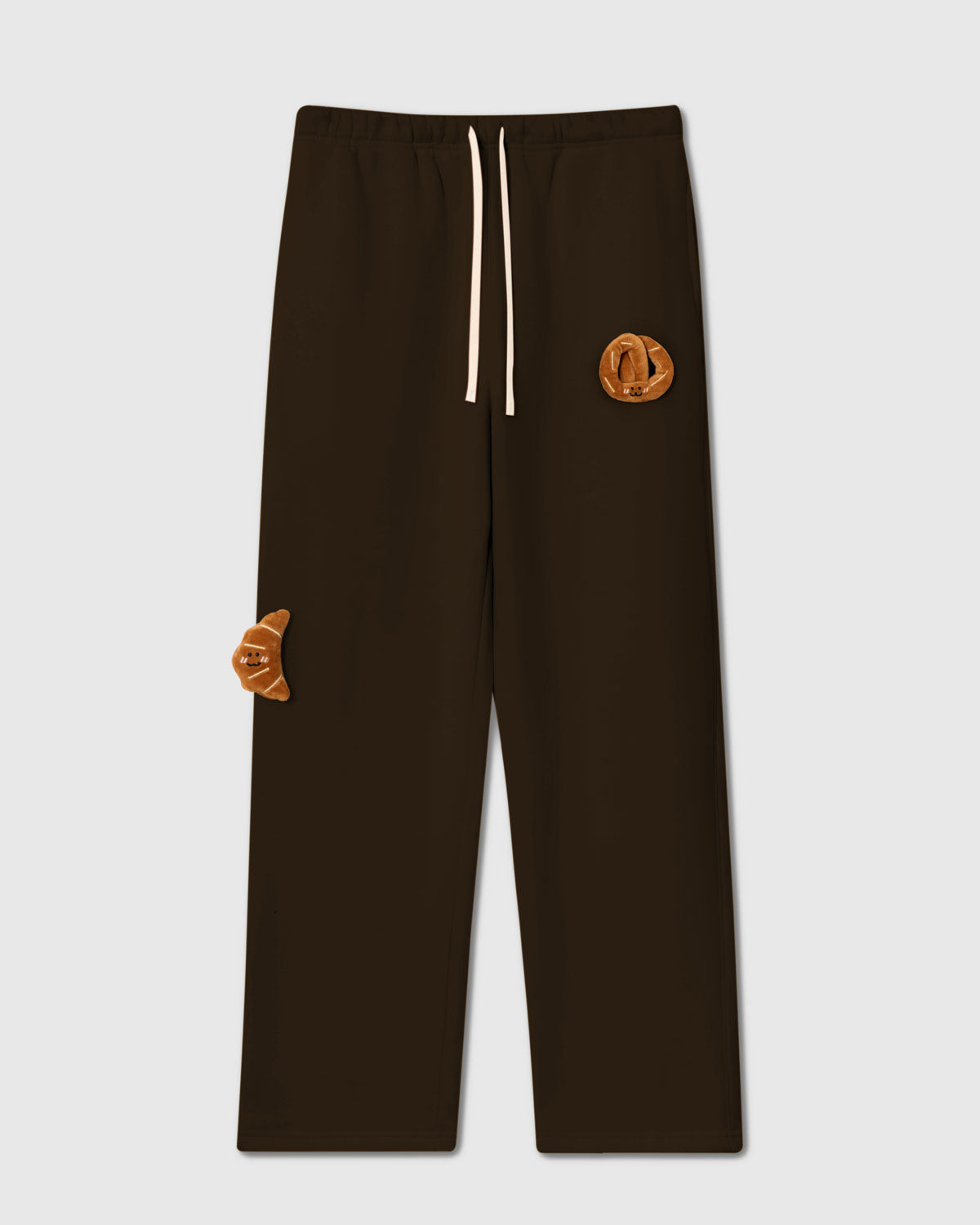 DOUBLE CROISSANT PLUSH SWEATPANTS