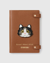 TUXEDO CAT FACE NOTEBOOK