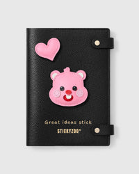 PINK BEAR HEART NOTEBOOK