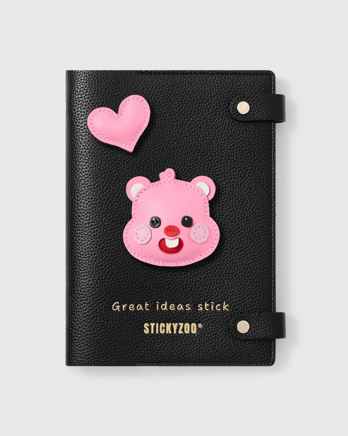 PINK BEAR HEART NOTEBOOK