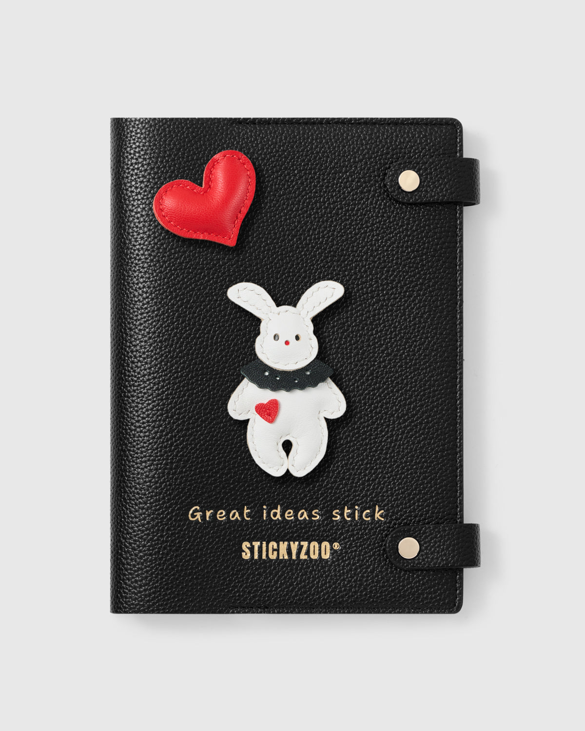 WHITE BUNNY HEART NOTEBOOK