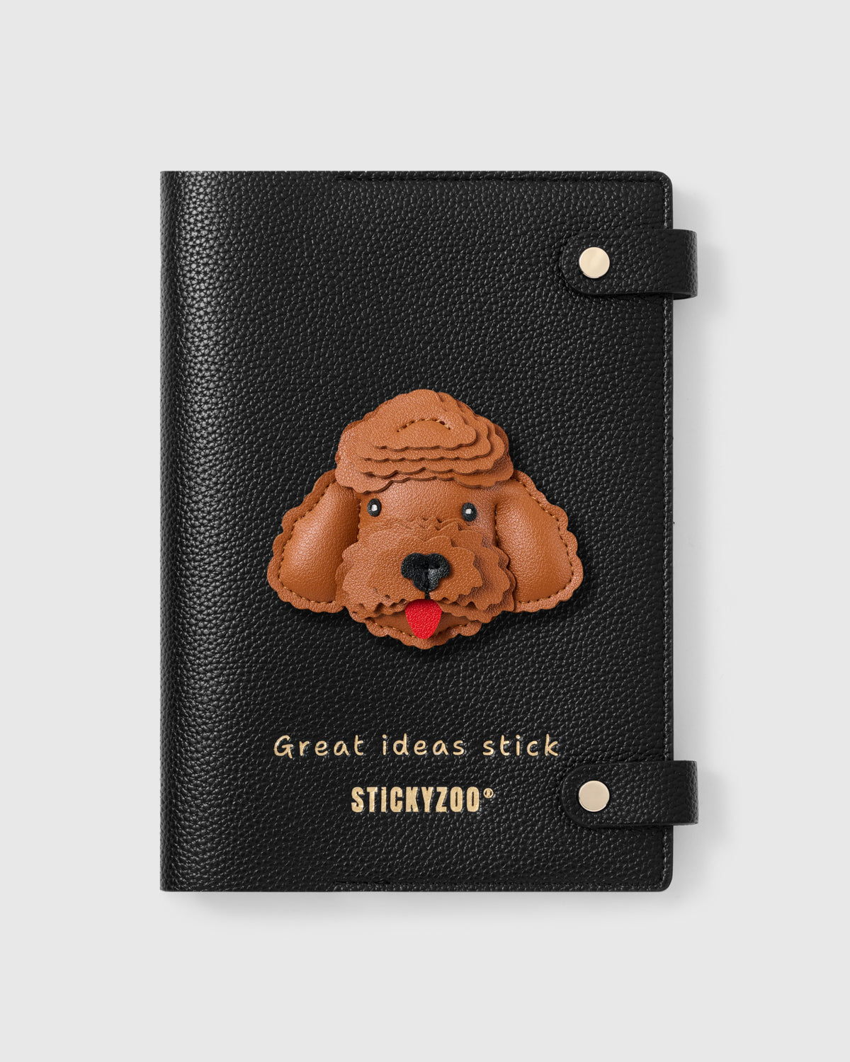 BROWN POODLE FACE NOTEBOOK