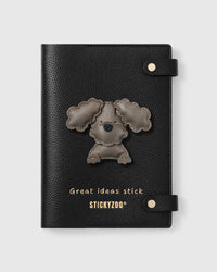 GREY POODLE PUPPY NOTEBOOK