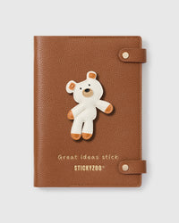 WHITE TEDDY BEAR NOTEBOOK