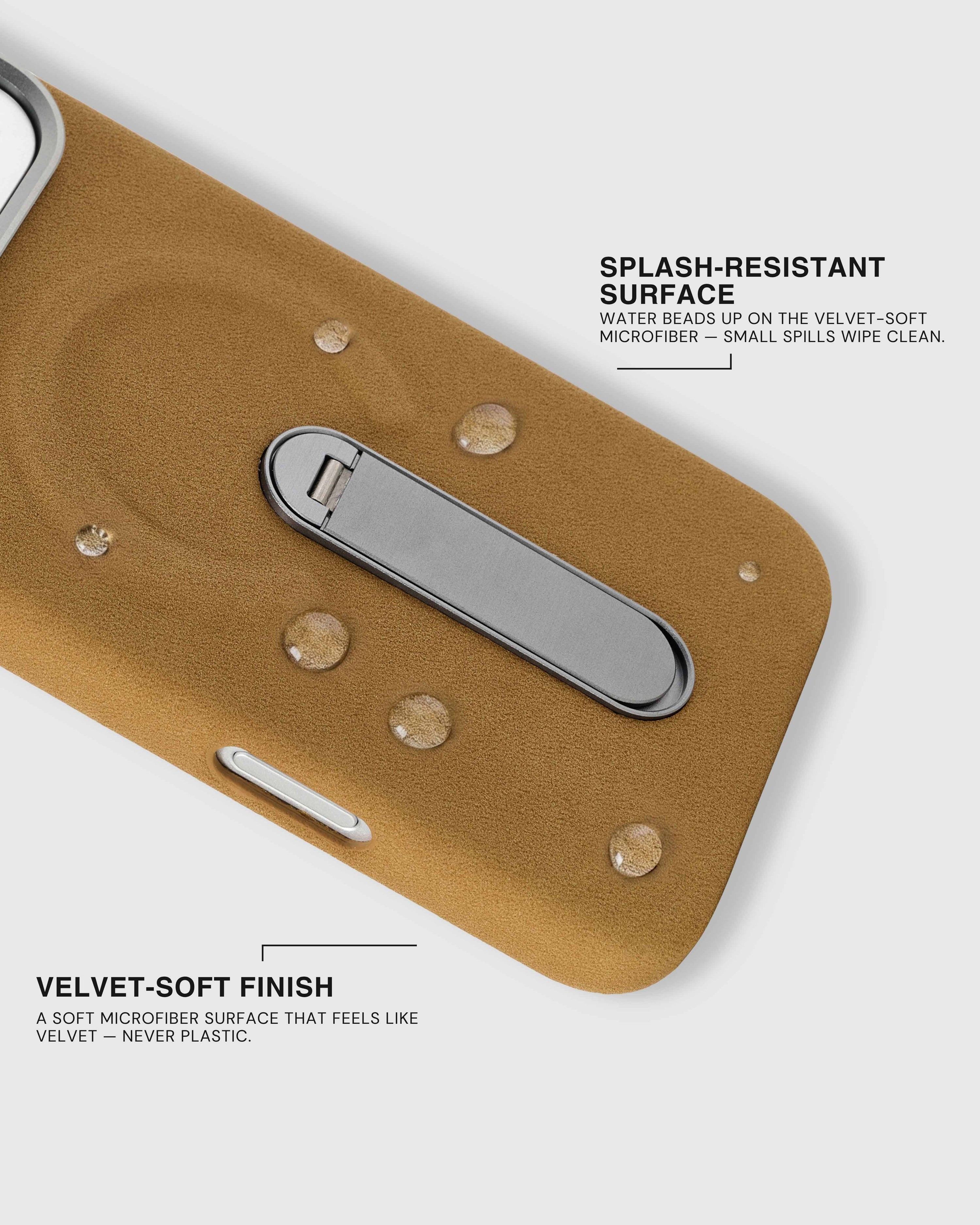 STAND PHONE CASE — TAN