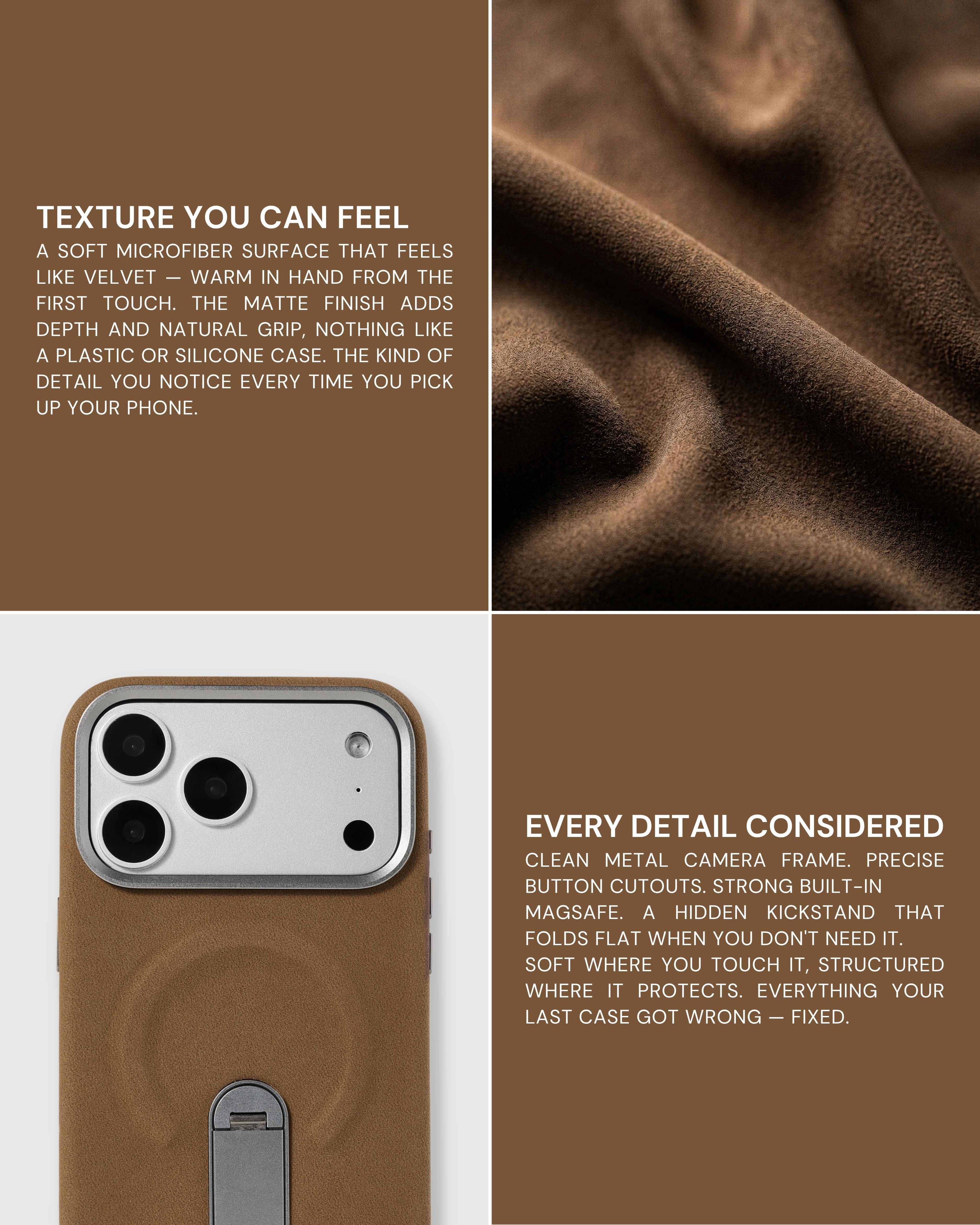 STAND PHONE CASE — OLIVE