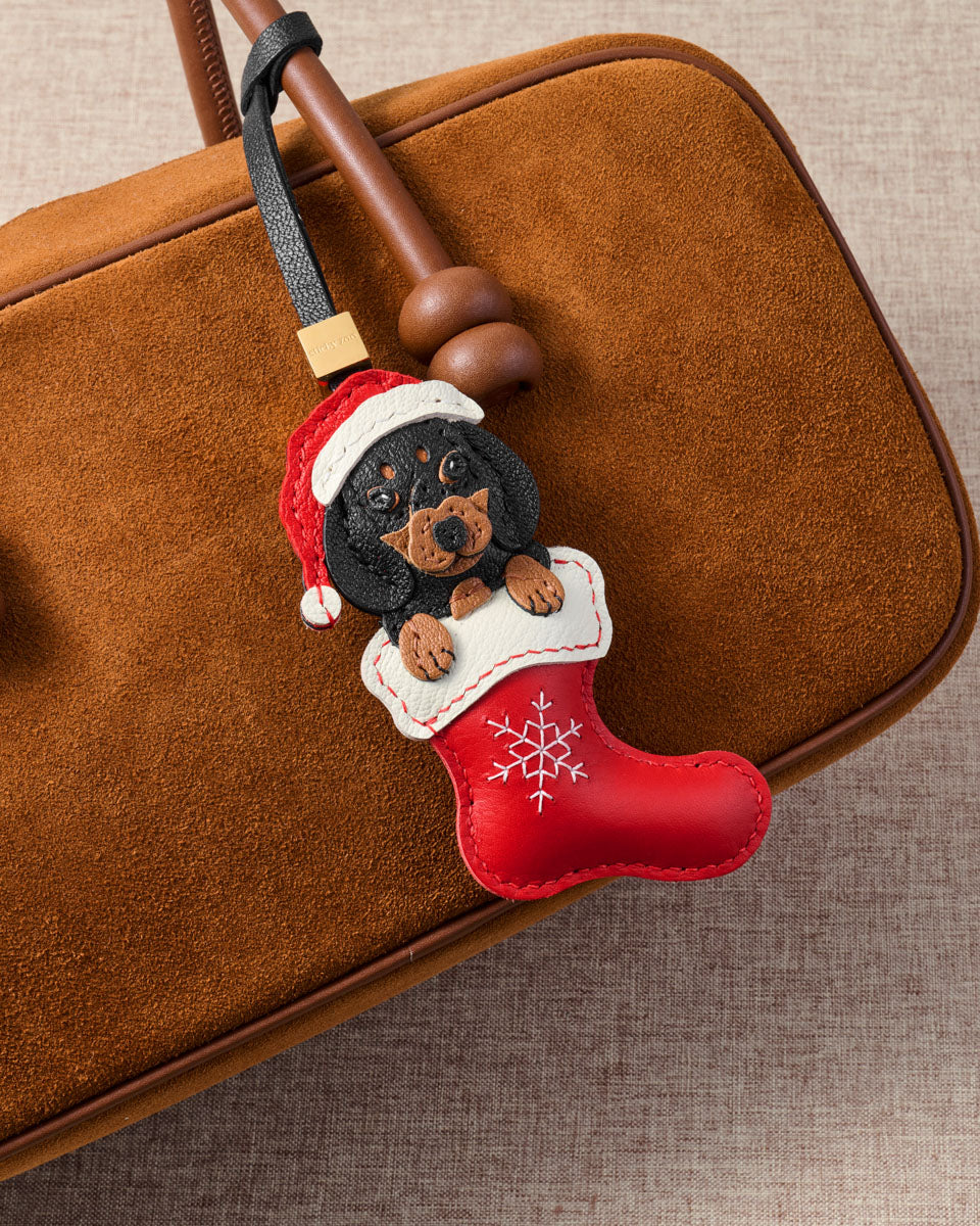 SANTA DACHSHUND STOCKING