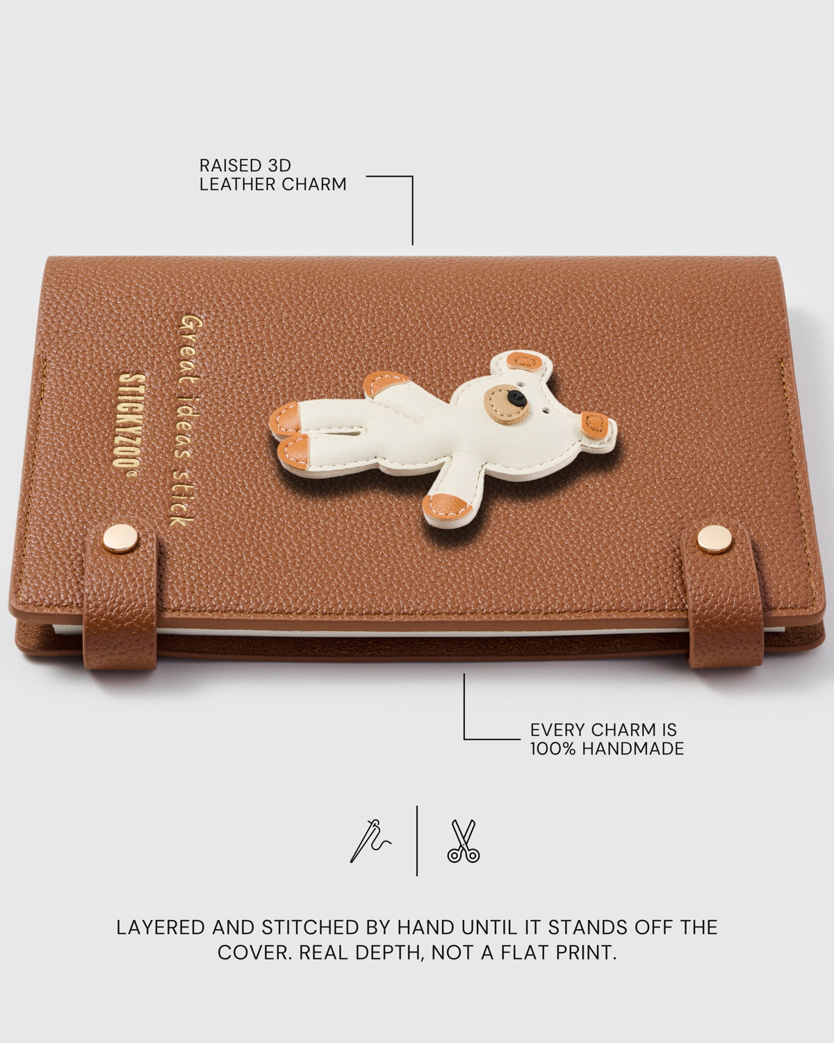 WHITE TEDDY BEAR NOTEBOOK