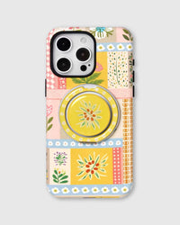 PATCHWORK FLORAL PLATE PHONE CASE