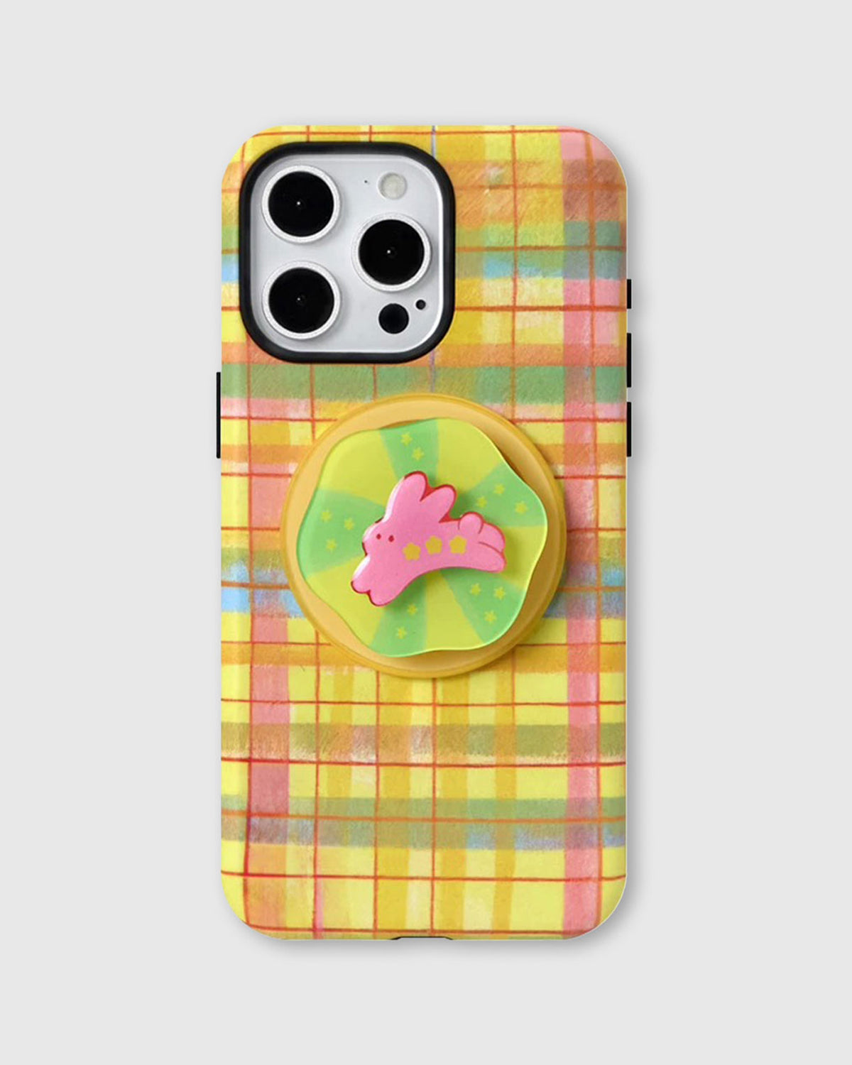 PLAID BUNNY POP PHONE CASE