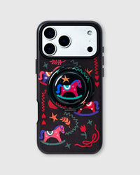 MIDNIGHT ROCKING PONY PHONE CASE