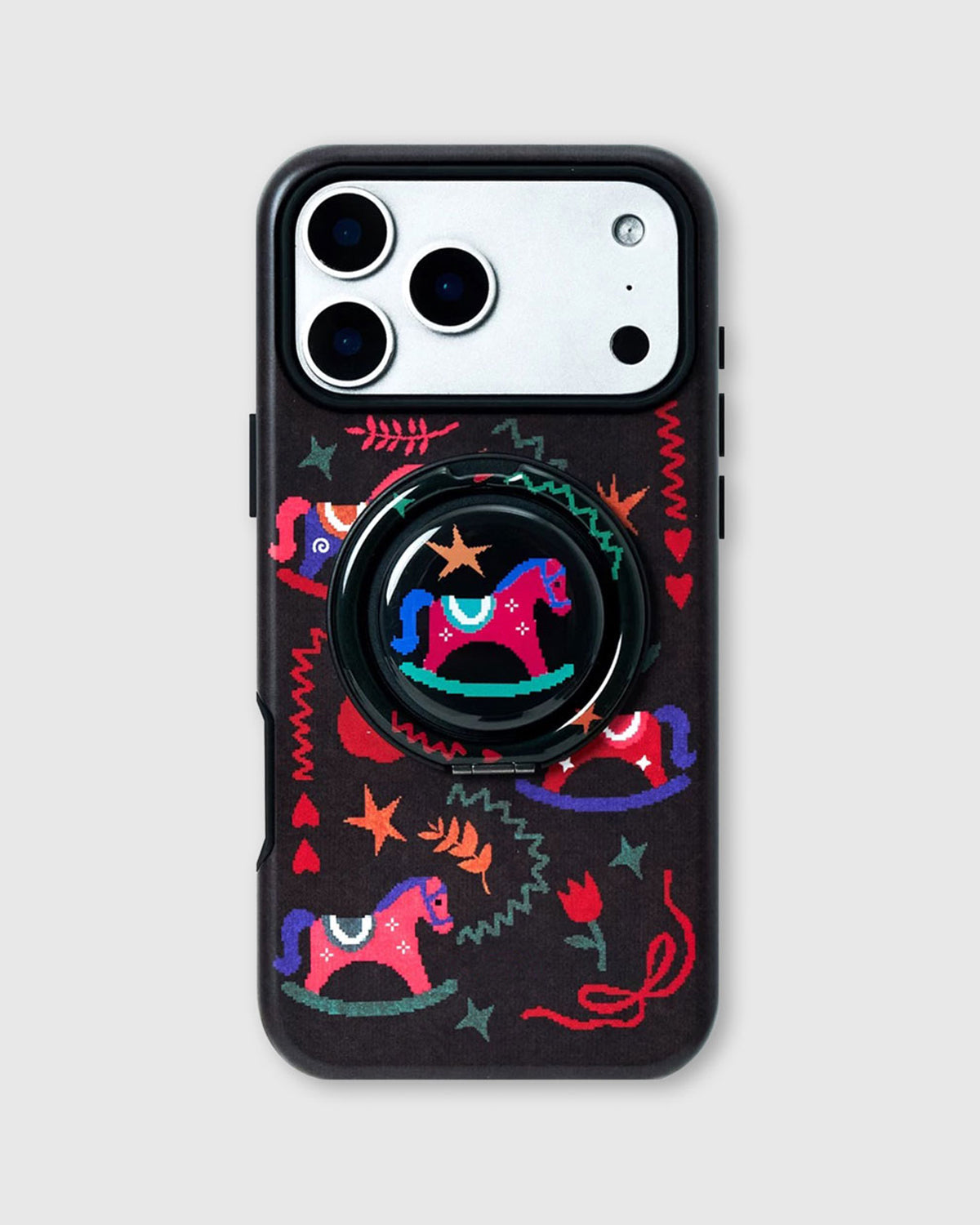 MIDNIGHT ROCKING PONY PHONE CASE