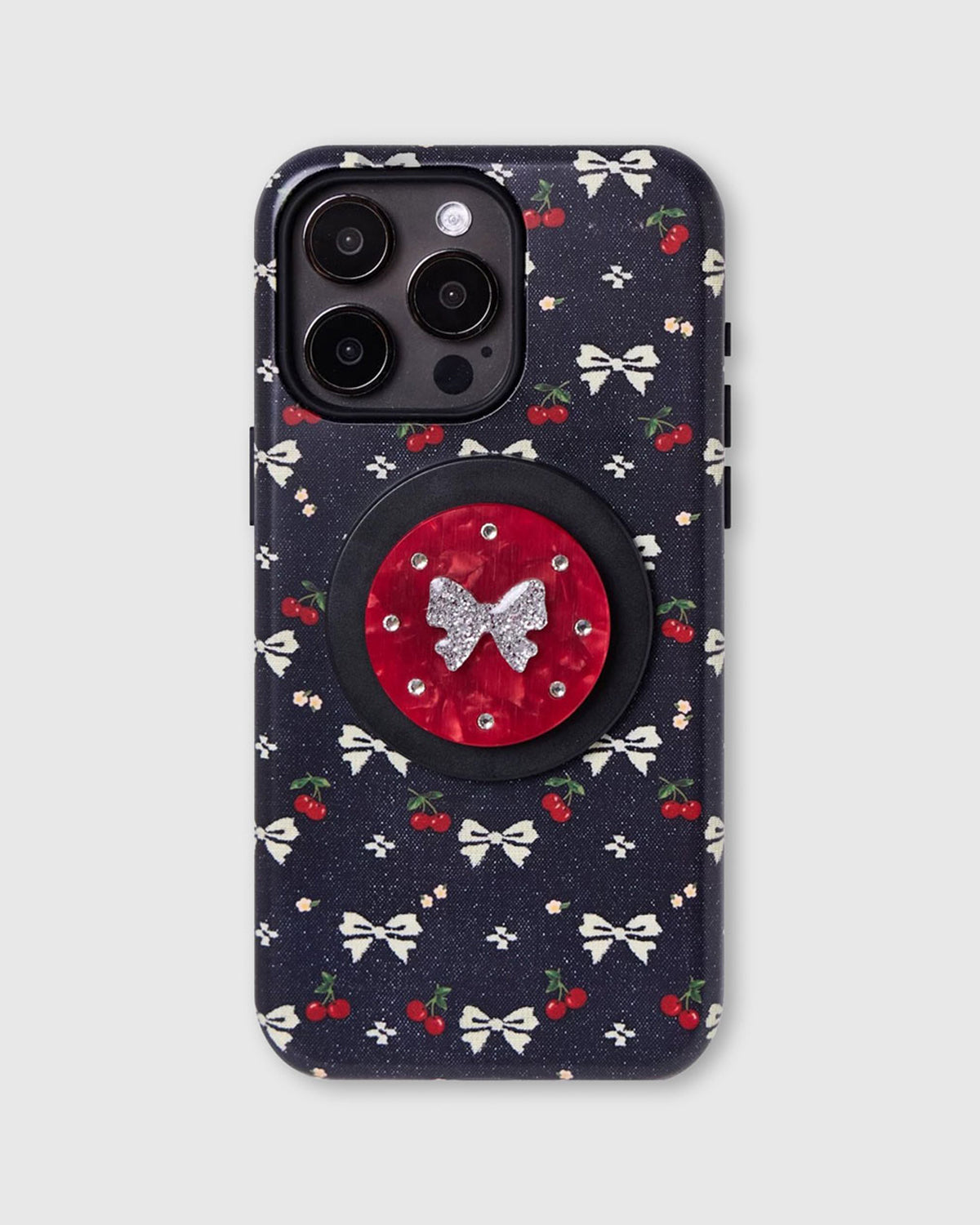 CHERRY BOW NIGHT PHONE CASE