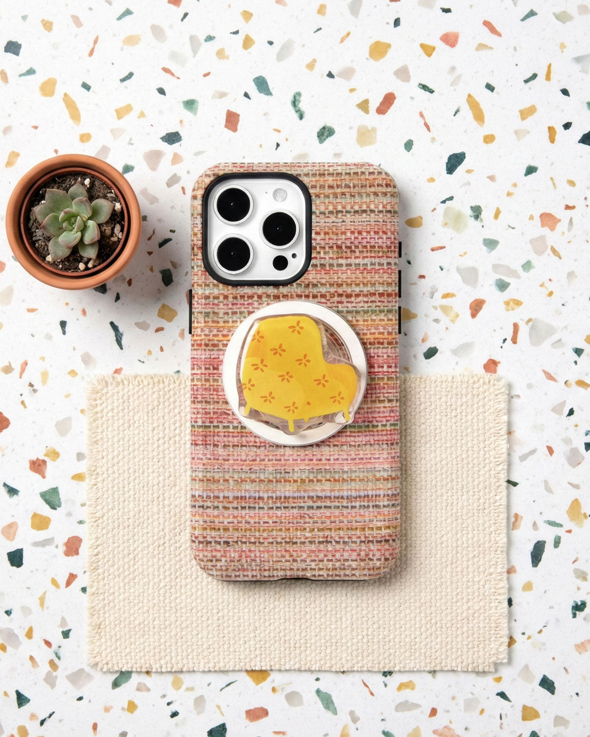 YELLOW CHAIR TWEED PHONE CASE