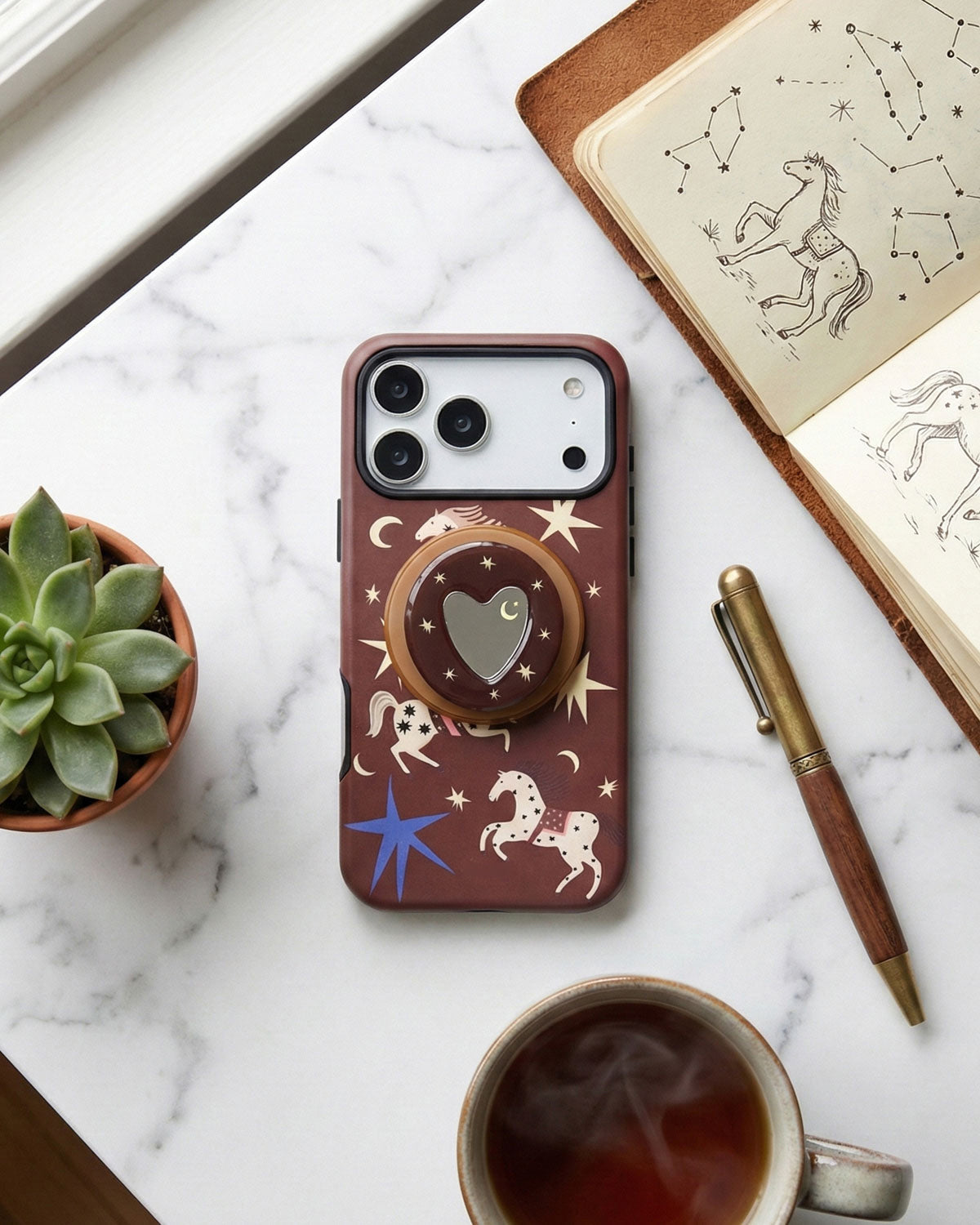 CELESTIAL HORSE HEART PHONE CASE