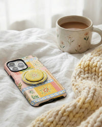 PATCHWORK FLORAL PLATE PHONE CASE