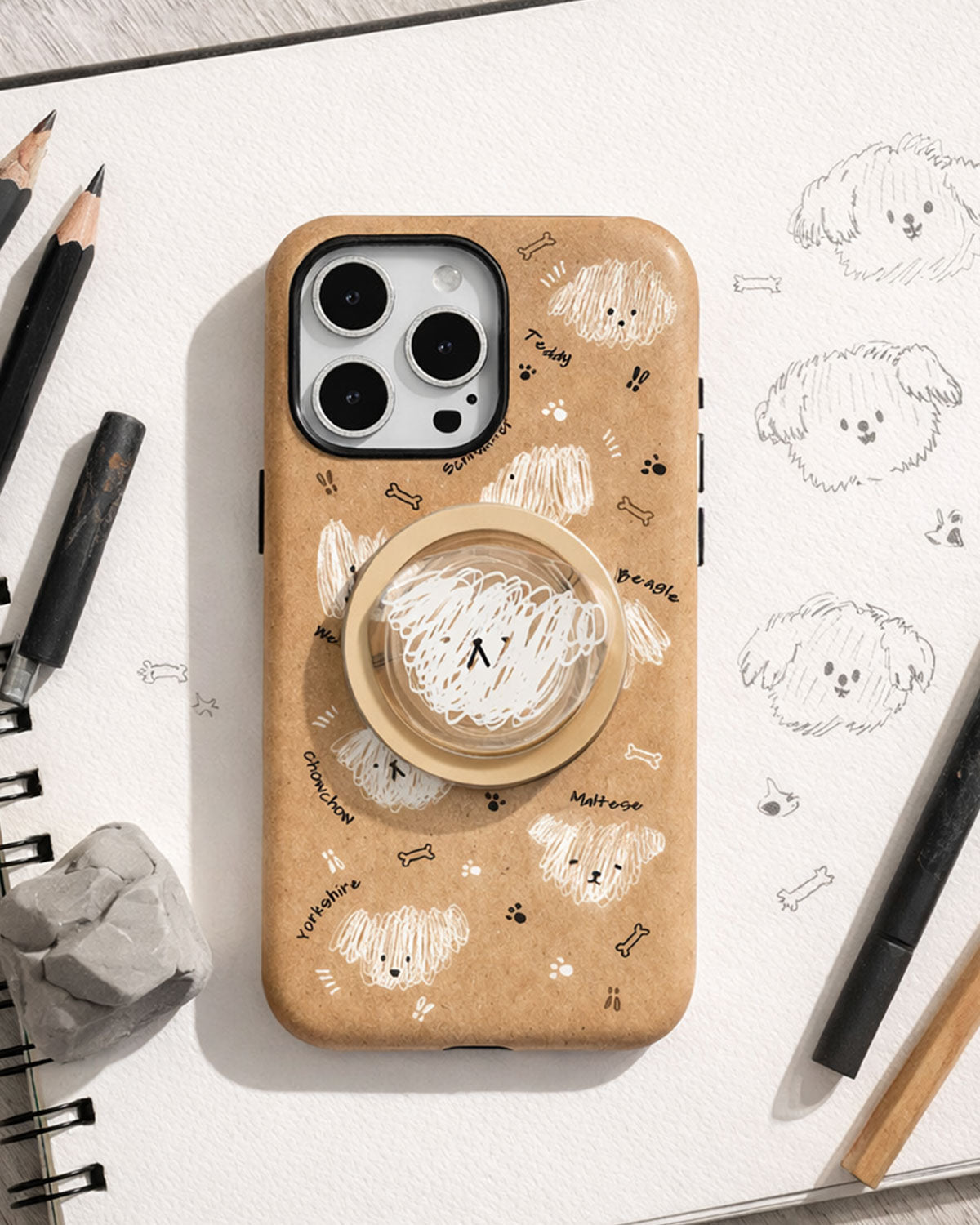 Scribble Pup Phone Case