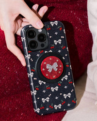 CHERRY BOW NIGHT PHONE CASE