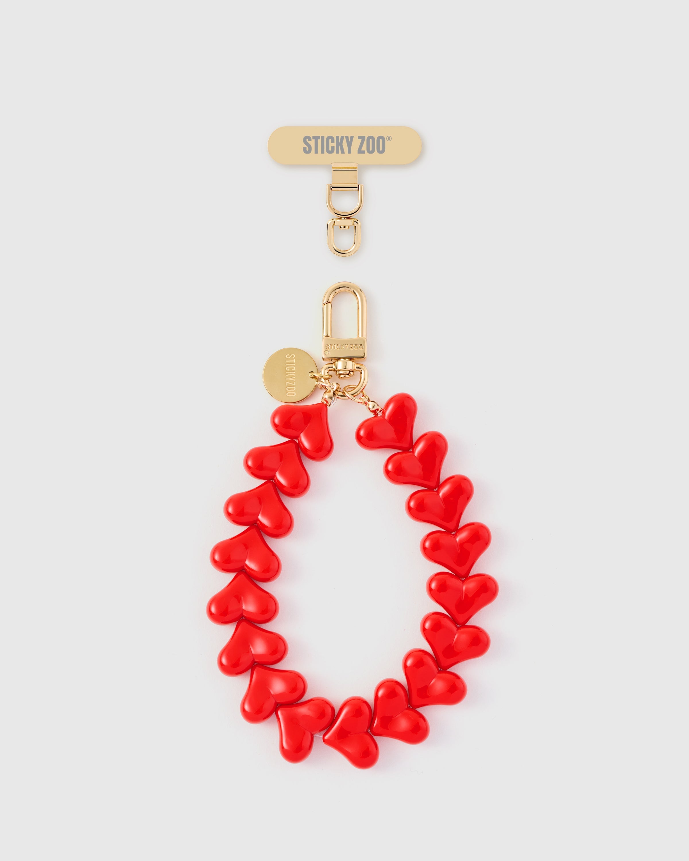 RED HEART PHONE STRAP