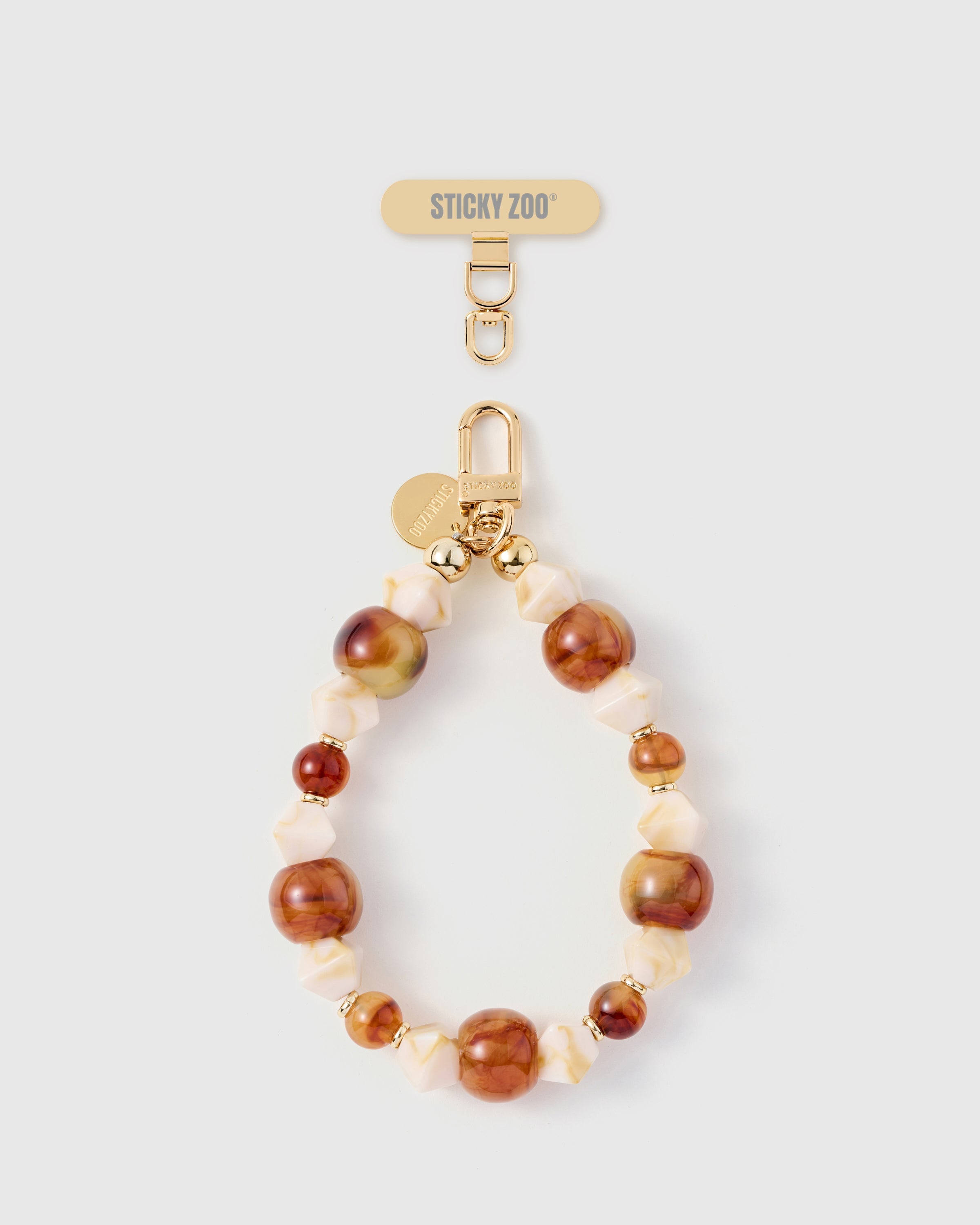 AMBER MARBLE PHONE STRAP