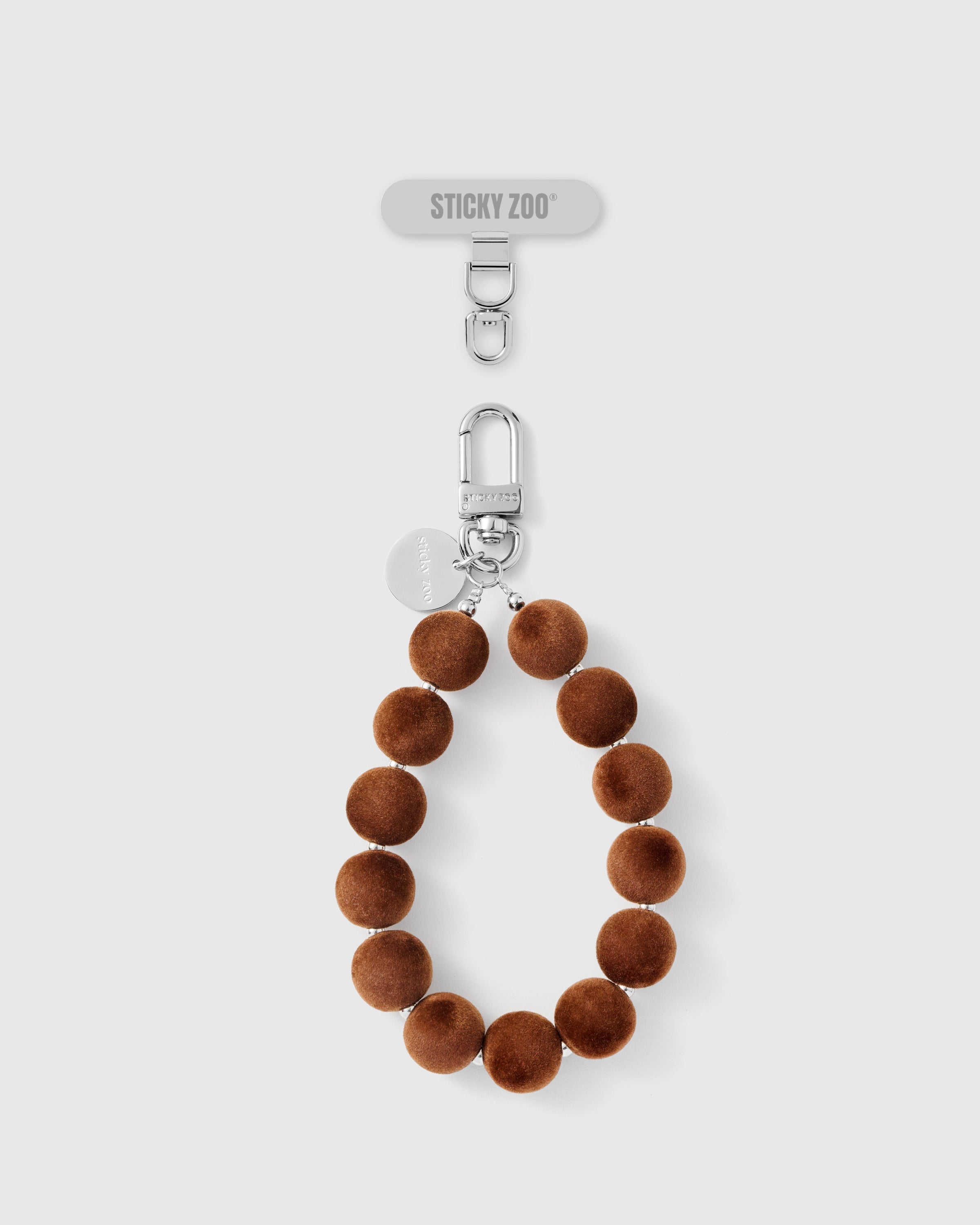 CAMEL POM PHONE STRAP