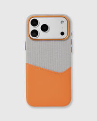 WALLET PHONE CASE — GREY ORANGE