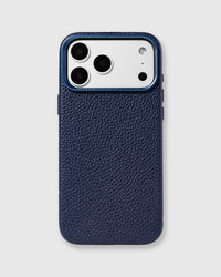 TEXTURED LEATHER CASE — BLUE