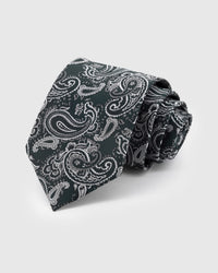 EVERGREEN PAISLEY TIE