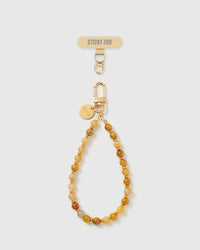 SAFFRON STONE PHONE STRAP