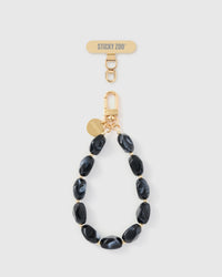 OBSIDIAN AGATE PHONE STRAP