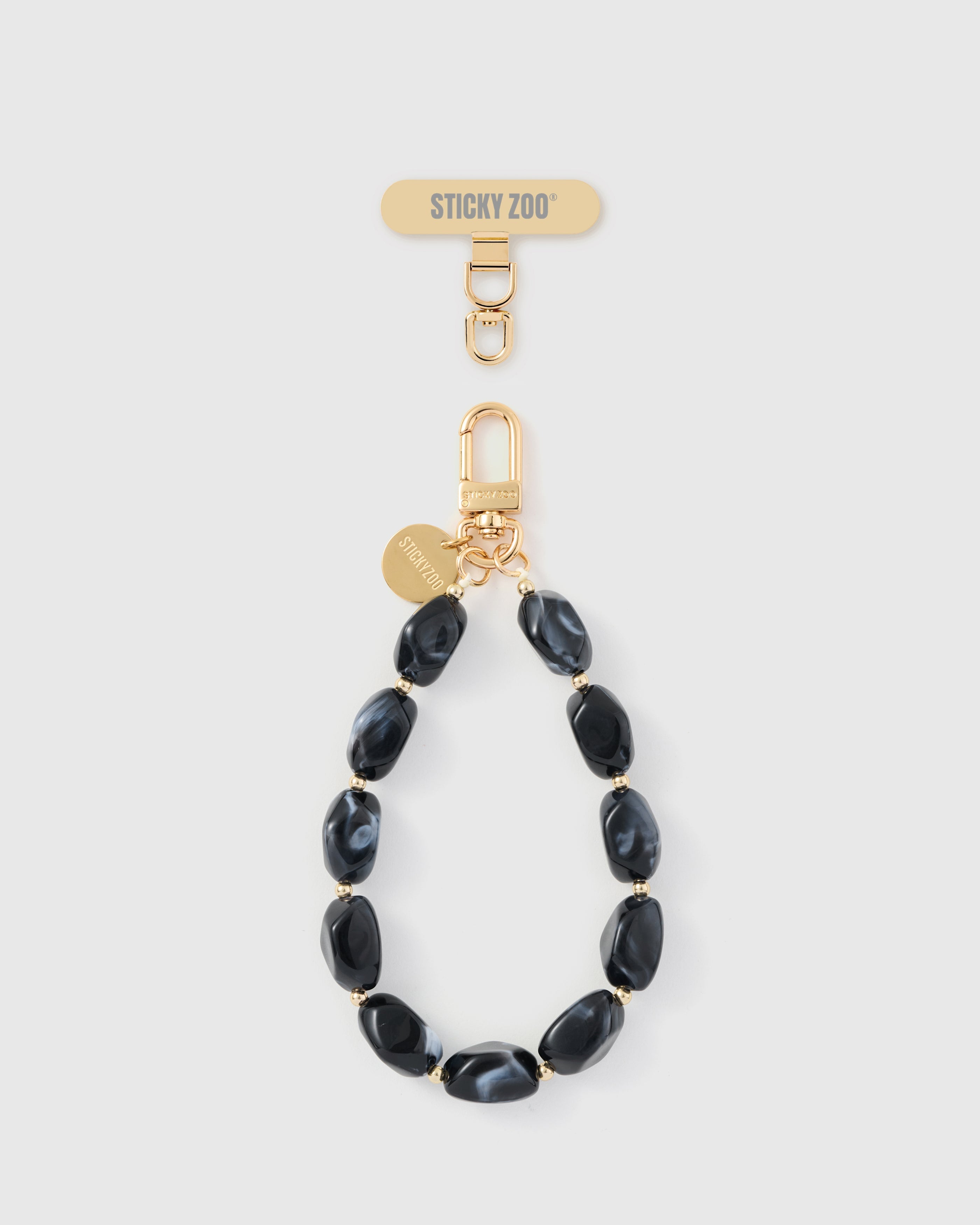 OBSIDIAN AGATE PHONE STRAP