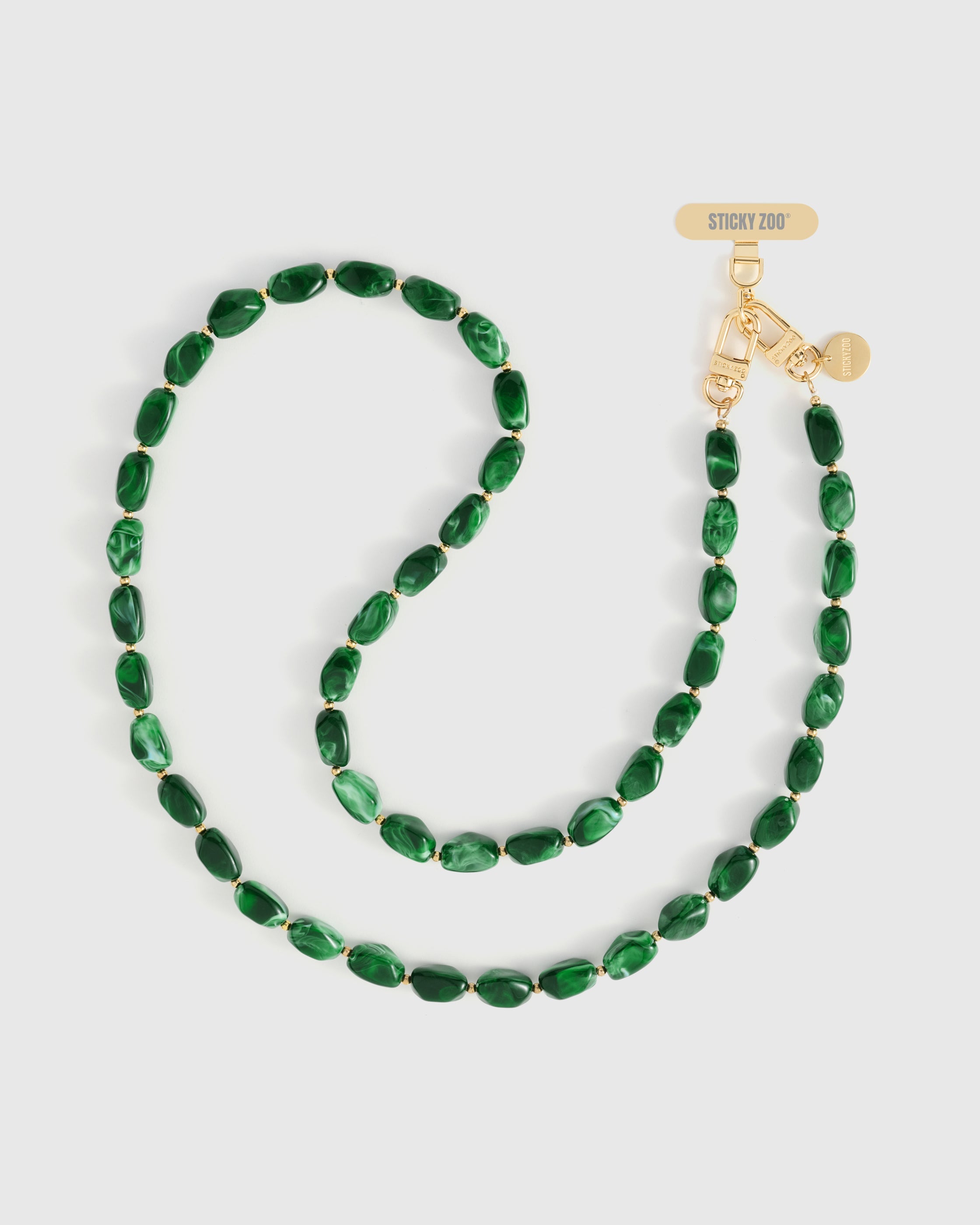EMERALD SMOKE CROSS-BODY PHONE STRAP