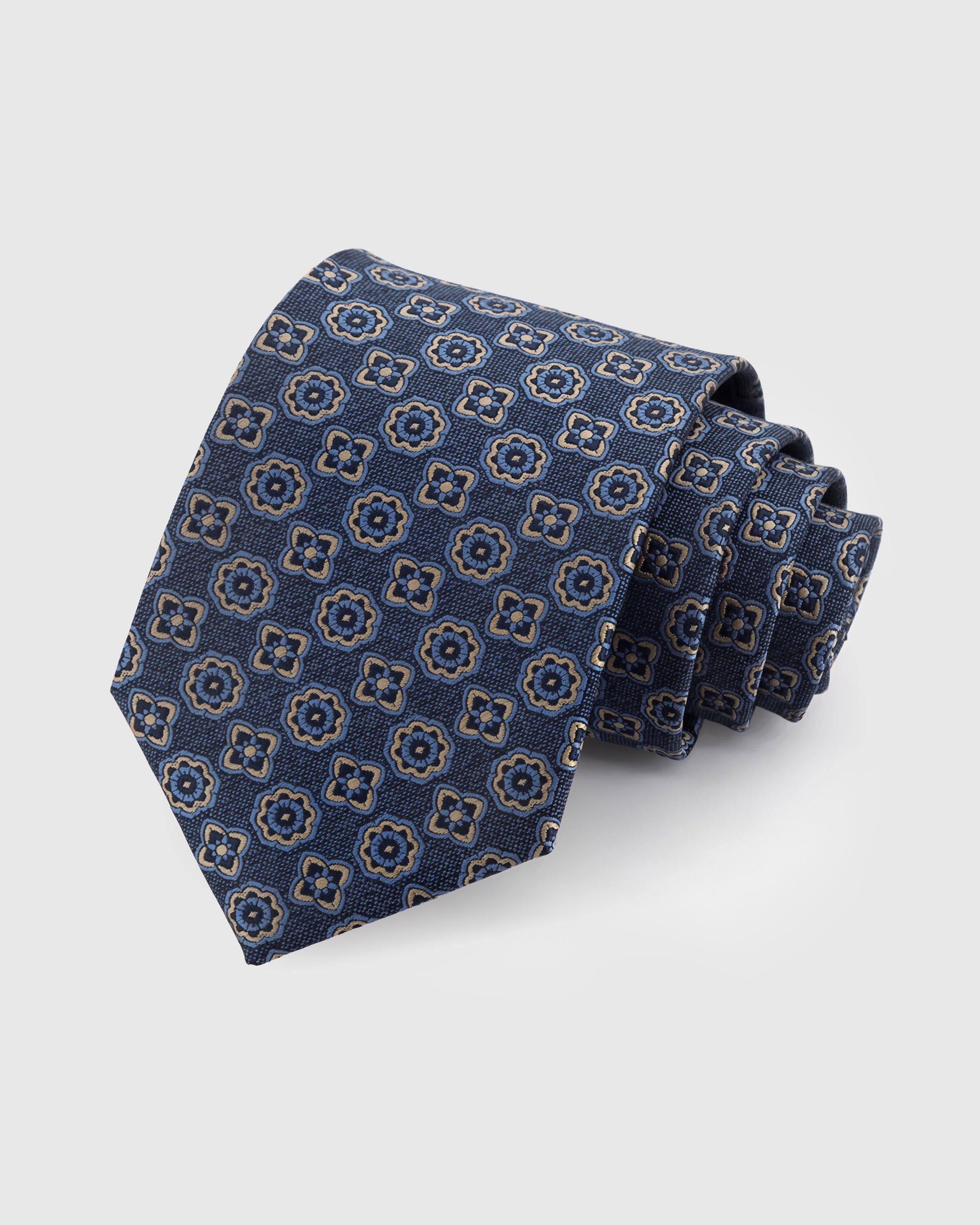 DENIM ROSETTE TIE