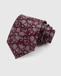 WINE DITSY TIE
