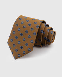 AMBER FLORAL SQUARE TIE