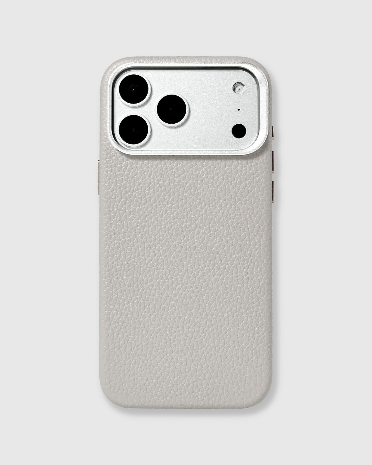 TEXTURED LEATHER CASE — GRAY