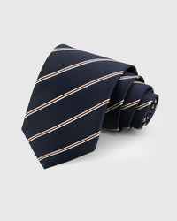 MIDNIGHT BOURBON STRIPE TIE