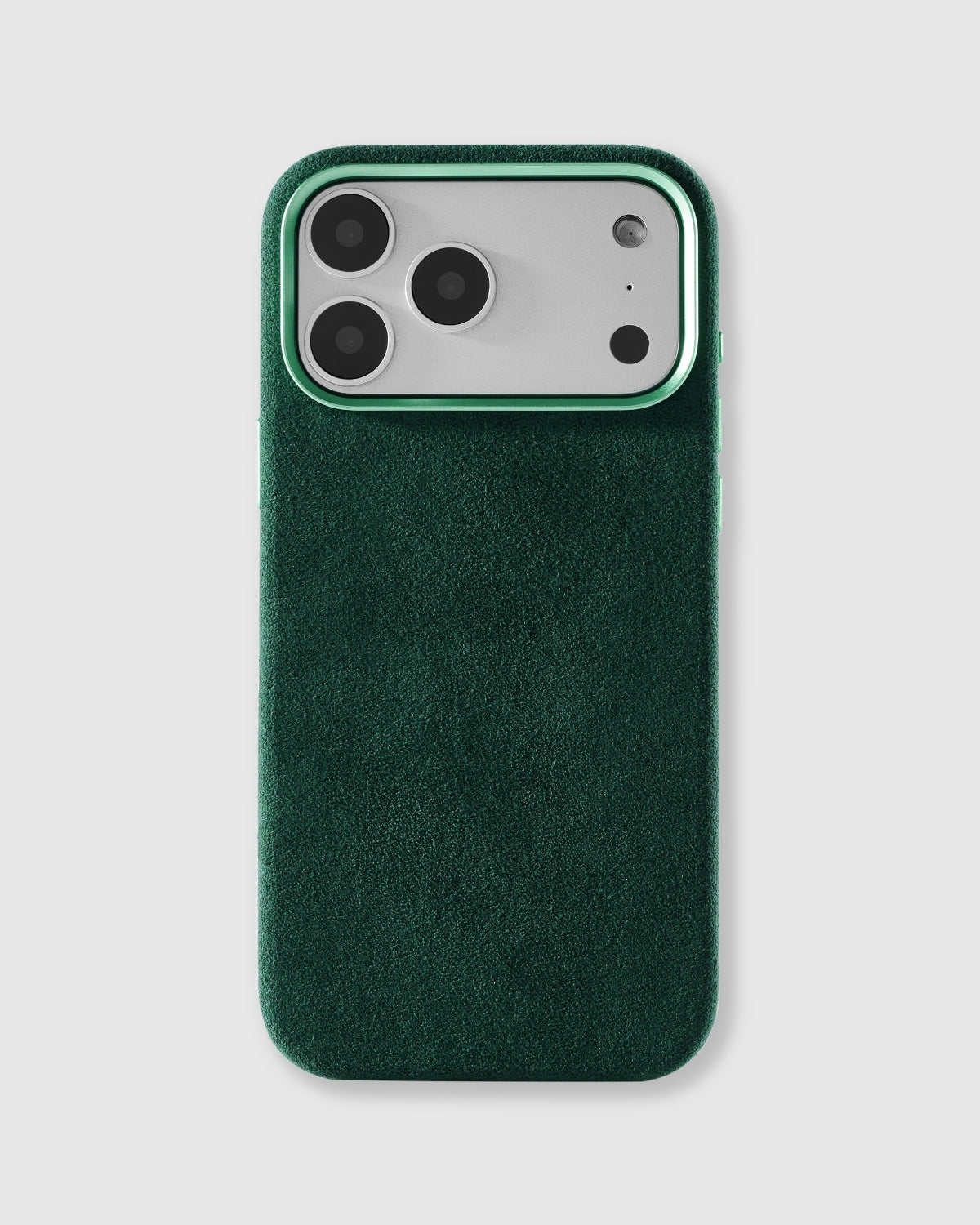 ALCANTARA PHONE CASE — EVERGREEN