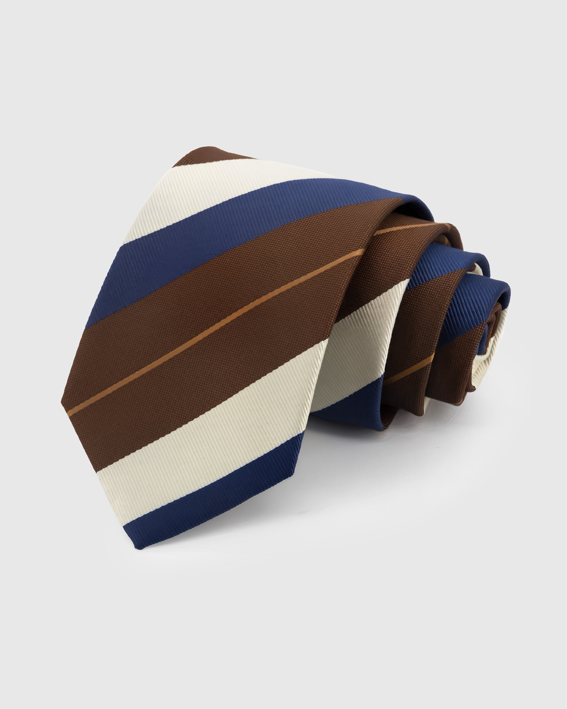 CLARET BROAD STRIPE TIE