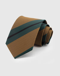 AMBER TEAL STRIPE TIE